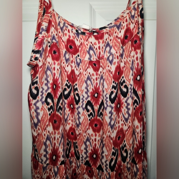 BeachLunchLounge NEW Skylar Paisley Floral Sundress Coral Red  NWT Womens Small - Picture 2 of 10